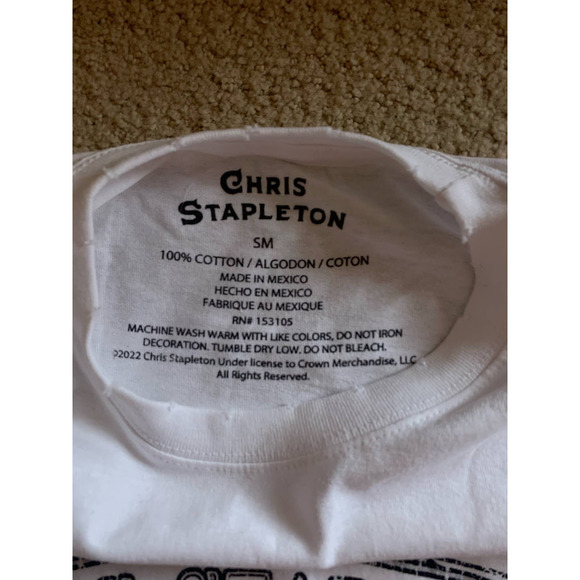 NWOT Buckle Chris Stapleton White Graphic Tee - Picture 4 of 4